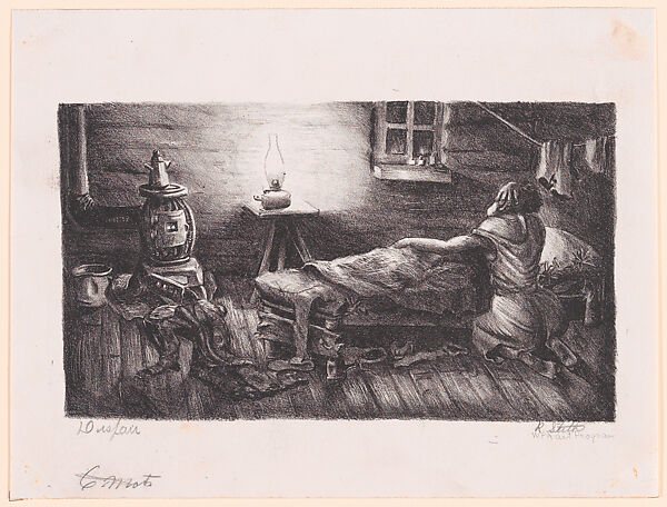 Despair, Raymond Steth (American, Norfolk, Virginia 1917–1997 Philadelphia, Pennsylvania), Lithograph 