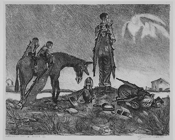 Heaven on a Mule, Raymond Steth (American, Norfolk, Virginia 1917–1997 Philadelphia, Pennsylvania), Lithograph
