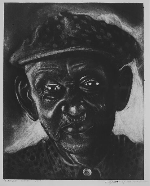 Uncle Lee, Raymond Steth (American, Norfolk, Virginia 1917–1997 Philadelphia, Pennsylvania), Color carborundum mezzotint and etching