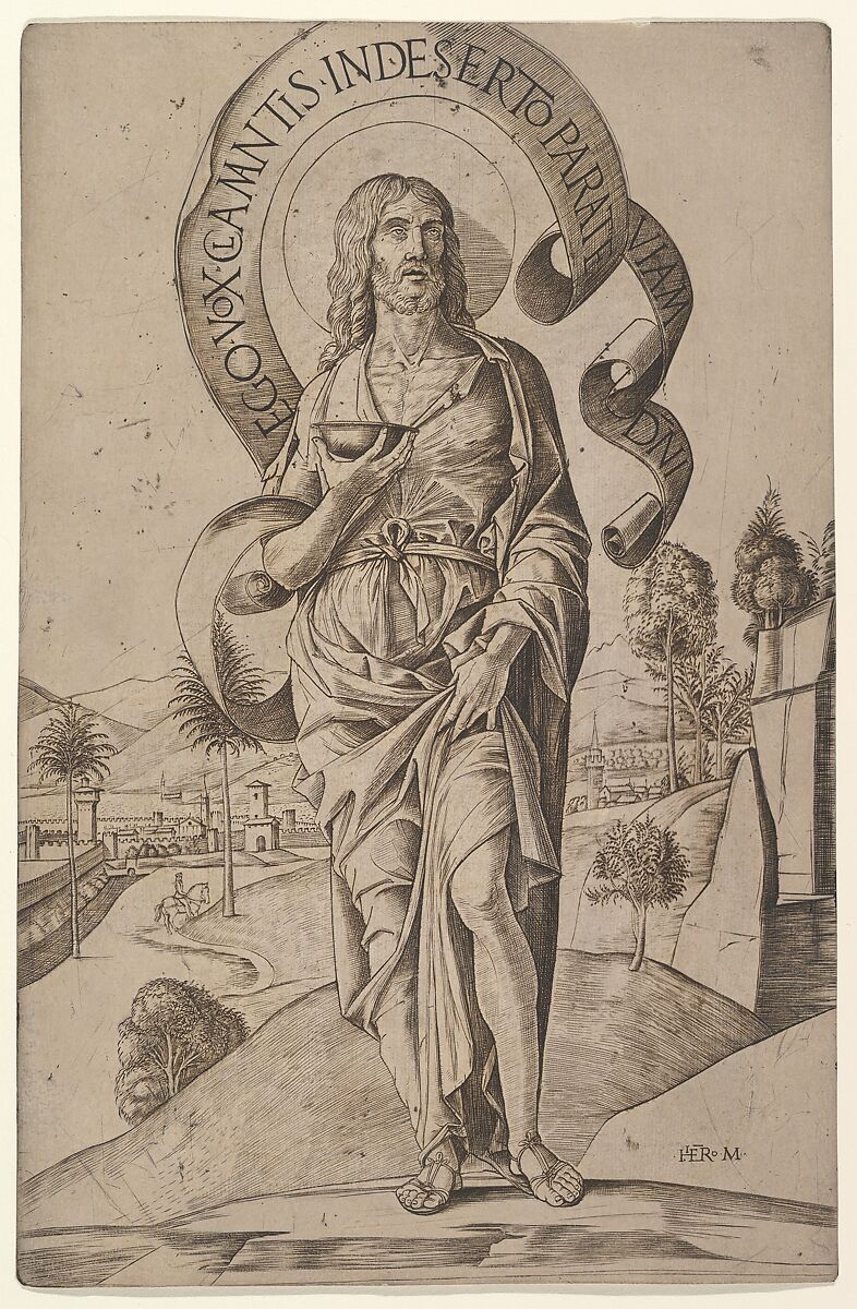 Saint John the Baptist, Girolamo Mocetto (Italian, ca. 1470–1531), Engraving; second state 