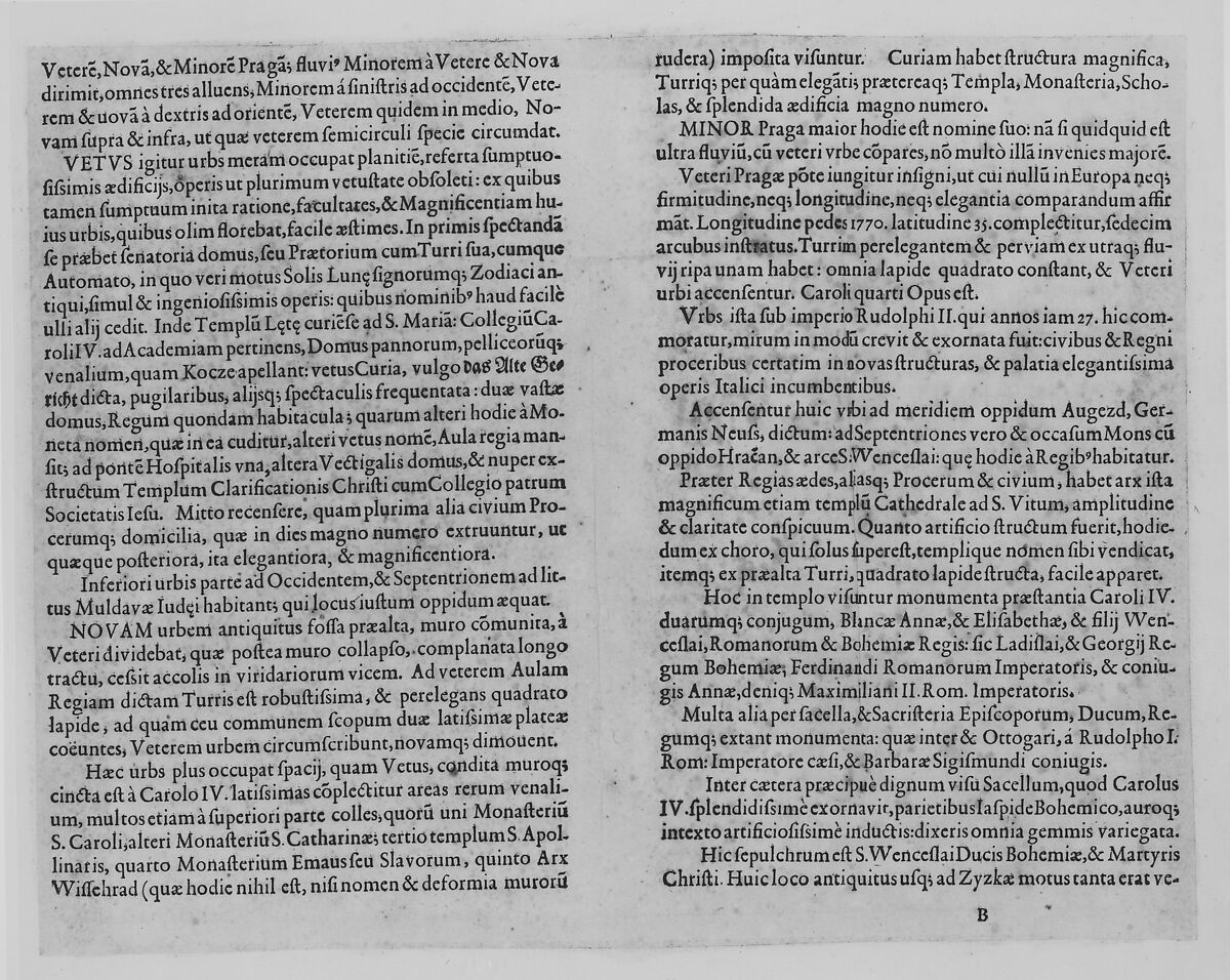 View of the City of Prague, Johannes Wechter (German, Nuremberg ca. 1550–after 1606 Eichstatt, Bavaria), Etching