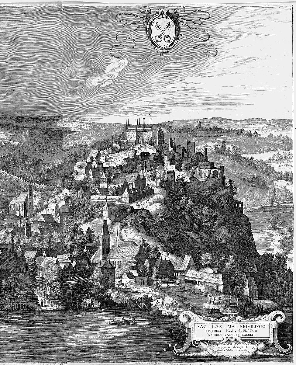 View of the City of Prague, Johannes Wechter (German, Nuremberg ca. 1550–after 1606 Eichstatt, Bavaria), Etching