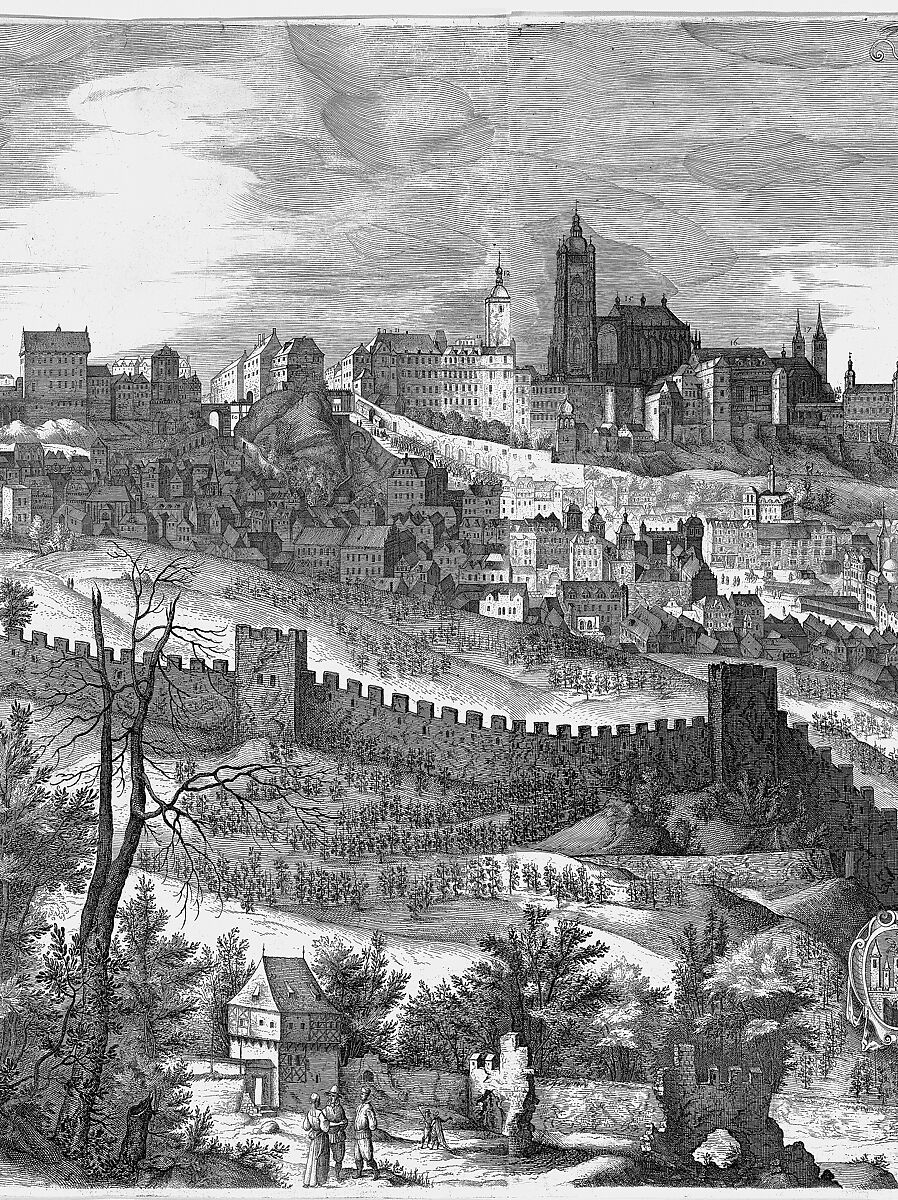 View of the City of Prague, Johannes Wechter (German, Nuremberg ca. 1550–after 1606 Eichstatt, Bavaria), Etching