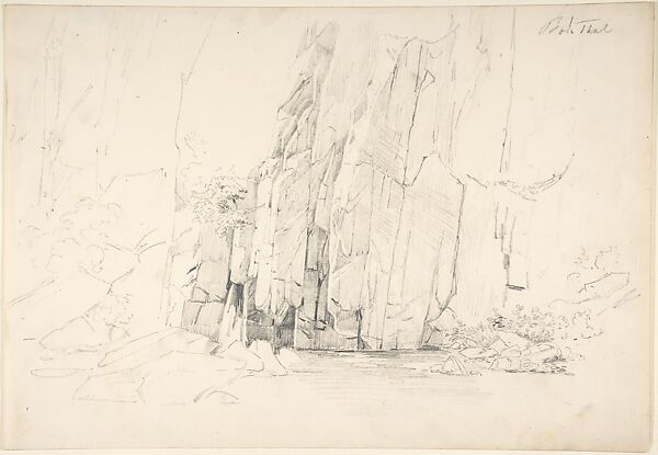 Rocks in the Bode Valley; verso: Small Landscape Studies