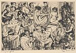 Frenzied Effort, Peggy Bacon (American, Ridgefield, Connecticut 1895–1987 Cape Porpoise, Maine), Drypoint
