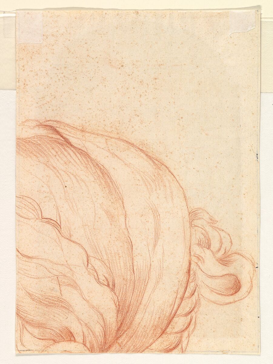 The Consecration of the Site of a Church in Rome by a Pope ("The Miracle of Saint Mary of the Snows"?), Attributed to Giovanni Lanfranco (Italian, Parma 1582–1647 Rome), Pen and brown ink, over red chalk, some black chalk, and ruled construction; patches of paper with corrections pasted by the artist