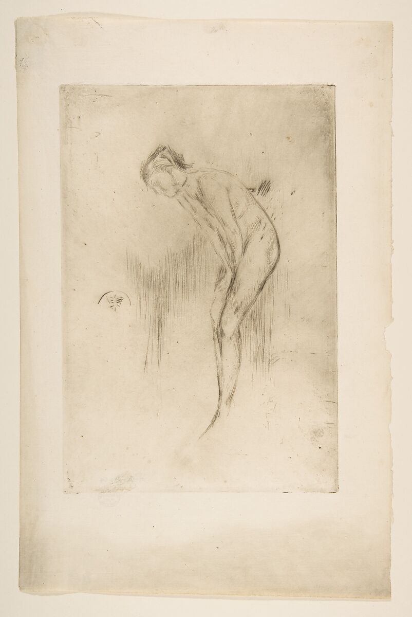 Tillie: a Model (Tillie Gilchrist), James McNeill Whistler (American, Lowell, Massachusetts 1834–1903 London), Drypoint, printed in black ink on ivory laid paper; third state of five (Glasgow)