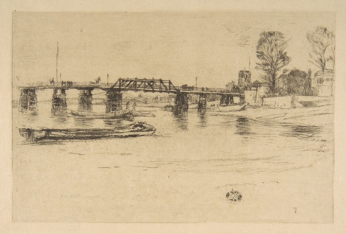 Fulham (Chelsea), After James McNeill Whistler (American, Lowell, Massachusetts 1834–1903 London), Facsimile of etching 