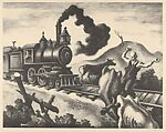 Slow Train Through Arkansas, Thomas Hart Benton (American, Neosho, Missouri 1889–1975 Kansas City, Missouri), Lithograph 