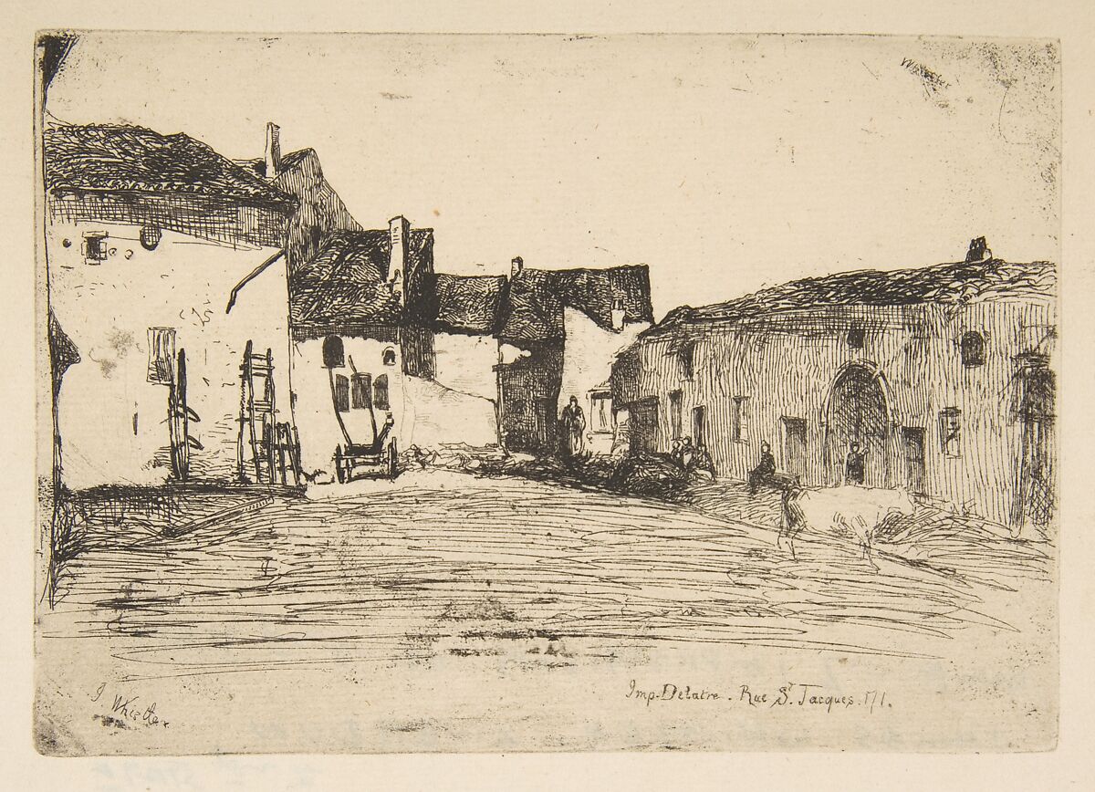 Liverdun, James McNeill Whistler (American, Lowell, Massachusetts 1834–1903 London), Etching; third state of three (Glasgow); printed in black ink on fine antique gray laid paper 