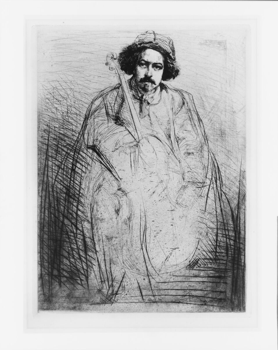 Becquet (J. Becquet, Sculptor), James McNeill Whistler (American, Lowell, Massachusetts 1834–1903 London), Etching and drypoint; sixth state of six (Glasgow); printed in black ink on medium weight ivory laid paper