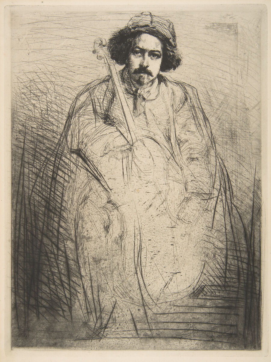 Becquet (J. Becquet, Sculptor), James McNeill Whistler (American, Lowell, Massachusetts 1834–1903 London), Etching and drypoint; sixth state of six (Glasgow); printed in black ink on medium weight ivory laid paper 