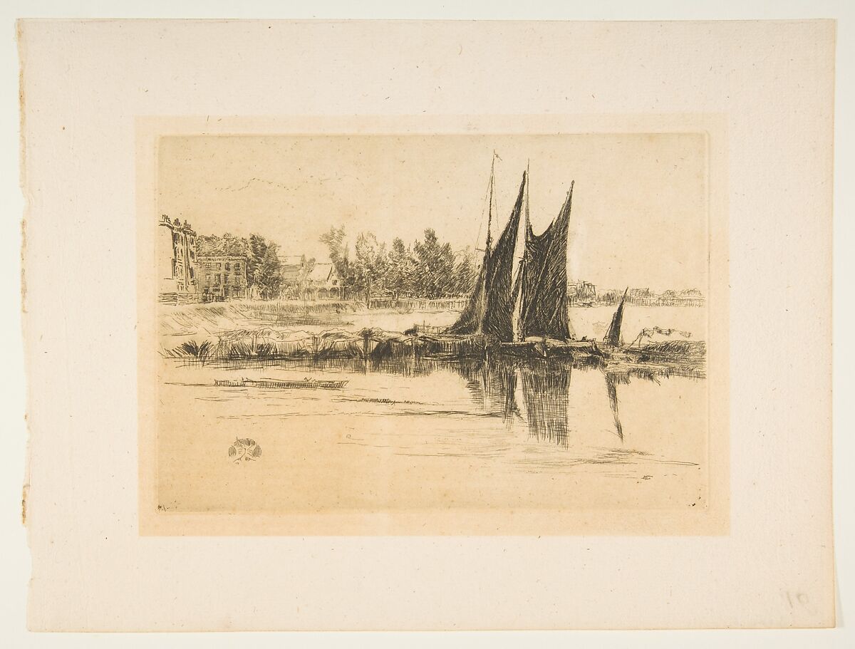 Hurlingham, James McNeill Whistler (American, Lowell, Massachusetts 1834–1903 London), Etching and drypoint; fourth state of four (Glasgow); printed in black ink on ivory laid paper