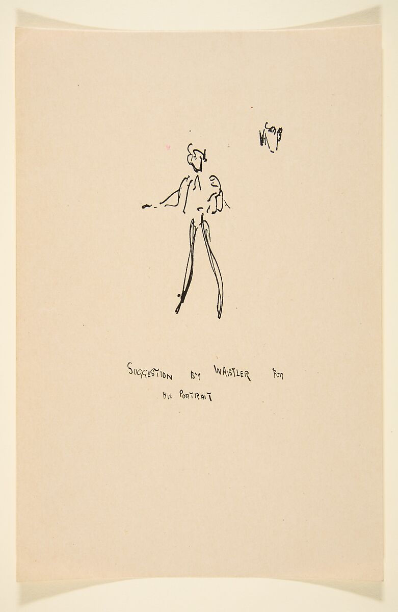 Suggestion by Whistler for his Portrait, After James McNeill Whistler (American, Lowell, Massachusetts 1834–1903 London), Commercial relief process