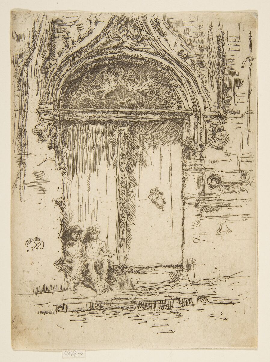 Hangman's House, Tours, James McNeill Whistler (American, Lowell, Massachusetts 1834–1903 London), Etching and drypoint; third state of three (Glasgow); printed in black ink on thick ivory laid paper 