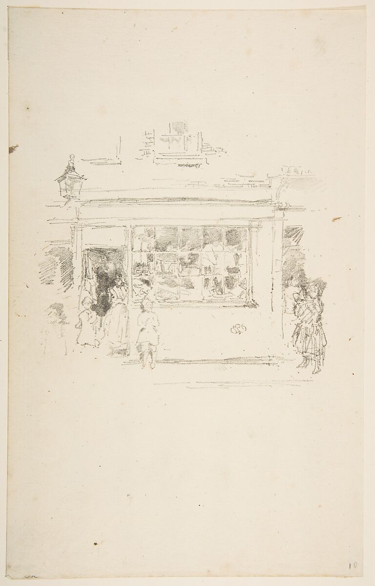Drury Lane Rags, James McNeill Whistler (American, Lowell, Massachusetts 1834–1903 London), Transfer lithograph, printed in black ink on cream laid paper; only state (Chicago) 