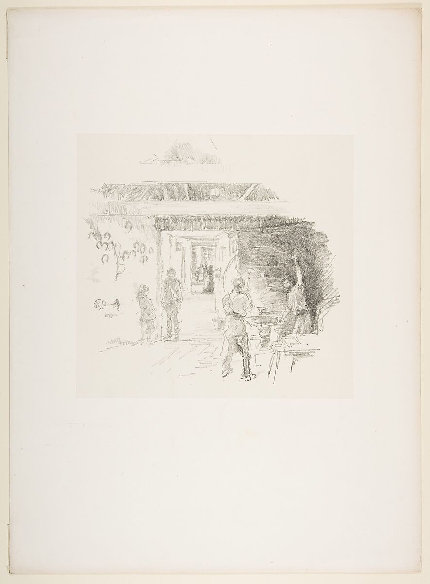 The Tyresmith, James McNeill Whistler (American, Lowell, Massachusetts 1834–1903 London), Transfer lithograph, printed on grayish chine mounted on white wove paper; only state (Chicago)