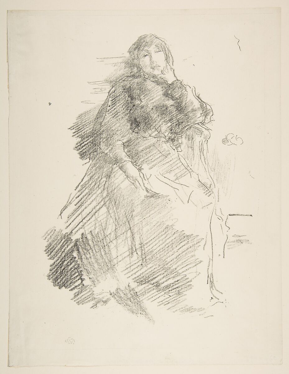 La Belle Dame Paresseuse, James McNeill Whistler (American, Lowell, Massachusetts 1834–1903 London), Transfer lithograph; only state (Chicago); printed in black ink on cream Japanese paper 