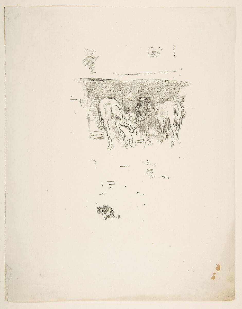 The Good Shoe, James McNeill Whistler (American, Lowell, Massachusetts 1834–1903 London), Transfer lithograph; only state (Chicago); printed in black ink on cream machine-made wove 