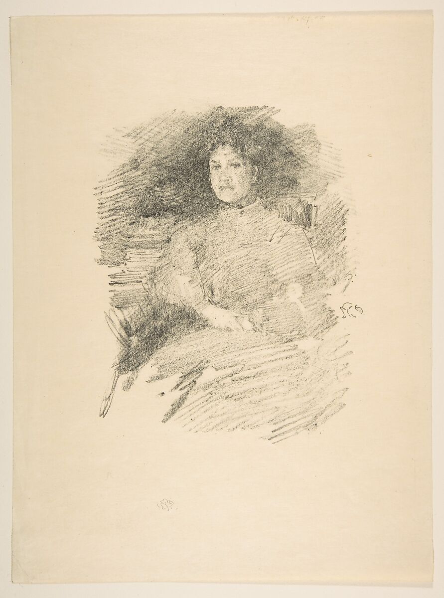 Firelight (Mrs. Joseph Pennell), James McNeill Whistler (American, Lowell, Massachusetts 1834–1903 London), Transfer lithograph; only state (Chicago); printed in black ink on medium weight cream Japanese paper 