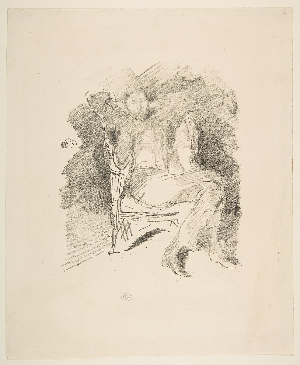 Firelight (Joseph Pennell, No. 1), James McNeill Whistler (American, Lowell, Massachusetts 1834–1903 London), Transfer lithograph; only state (Chicago); printed in black ink on cream laid paper 