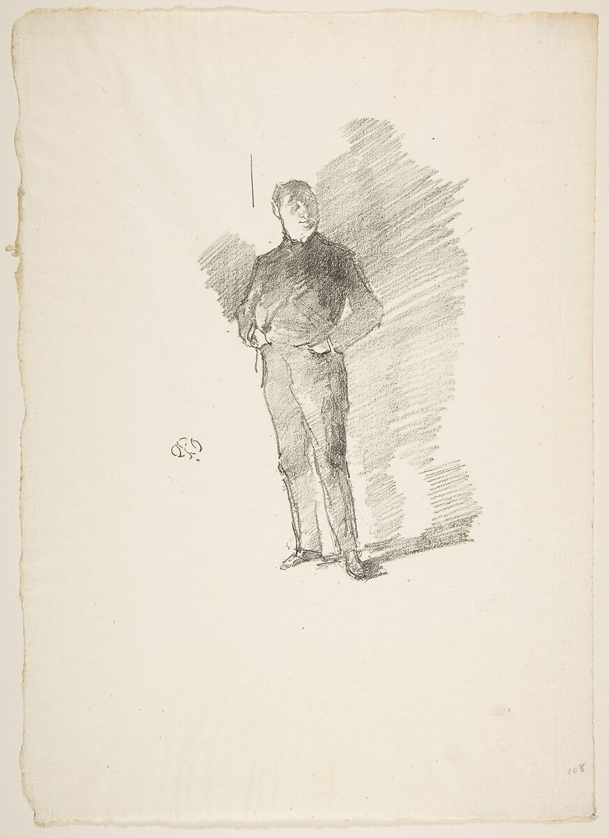 Study No. 2: Mr. Thomas Way, James McNeill Whistler (American, Lowell, Massachusetts 1834–1903 London), Transfer lithograph; only state (Chicago); printed in black ink on cream laid paper 