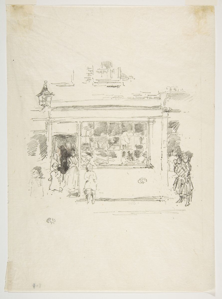 Drury Lane Rags, James McNeill Whistler (American, Lowell, Massachusetts 1834–1903 London), Transfer lithograph; only state (Chicago); printed in black ink on cream Japanese paper 