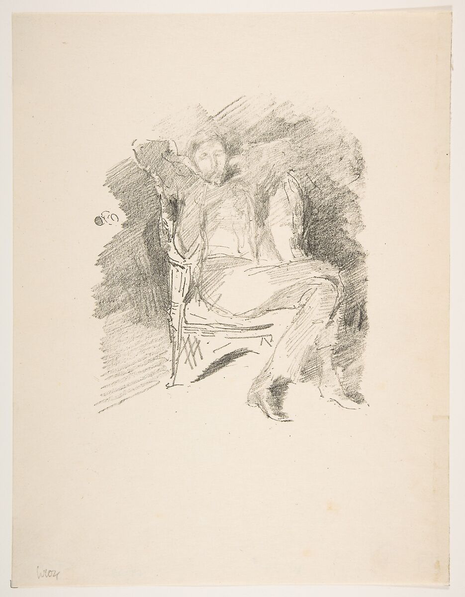 Firelight – Joseph Pennell, No. 1, James McNeill Whistler (American, Lowell, Massachusetts 1834–1903 London), Transfer lithograph; only state (Chicago); printed in black ink on cream laid paper 