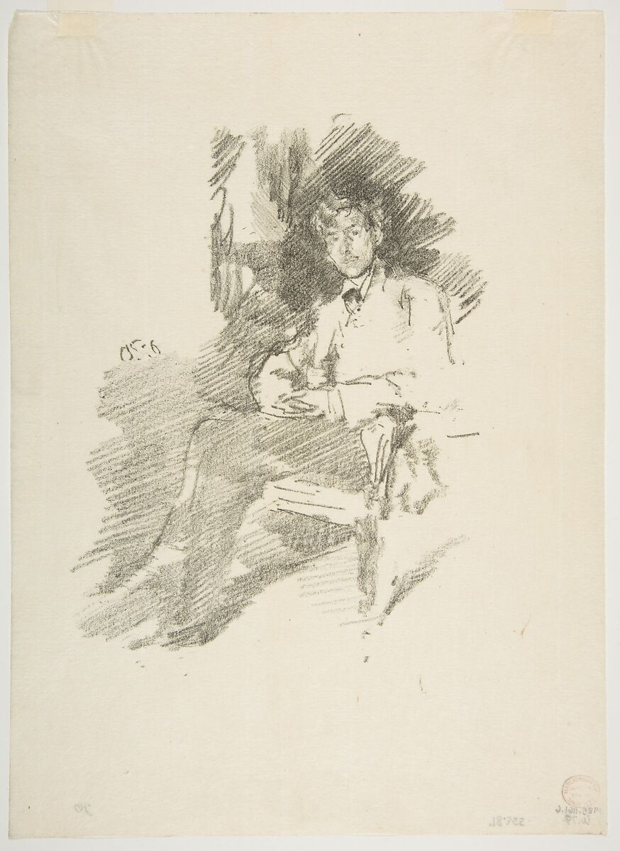 Walter Sickert, James McNeill Whistler (American, Lowell, Massachusetts 1834–1903 London), Transfer lithograph; only state (Chicago); printed on black ink on fine cream laid Japan 