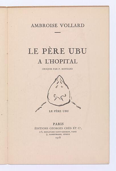 Le Père Ubu à l'Hopital, Ambroise Vollard (French, 1866–1939), Lithograph