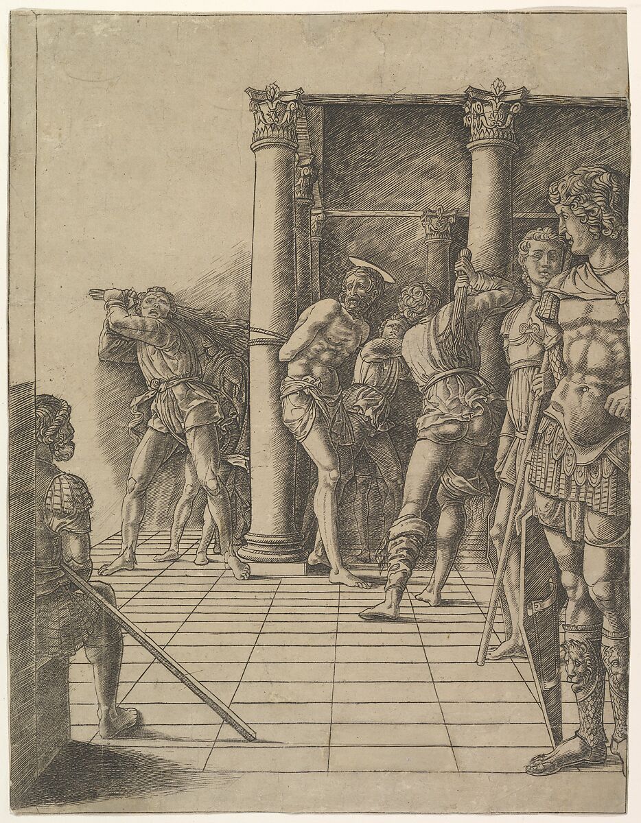 The Flagellation, with the Pavement, Gian Marco Cavalli  Italian, Engraving