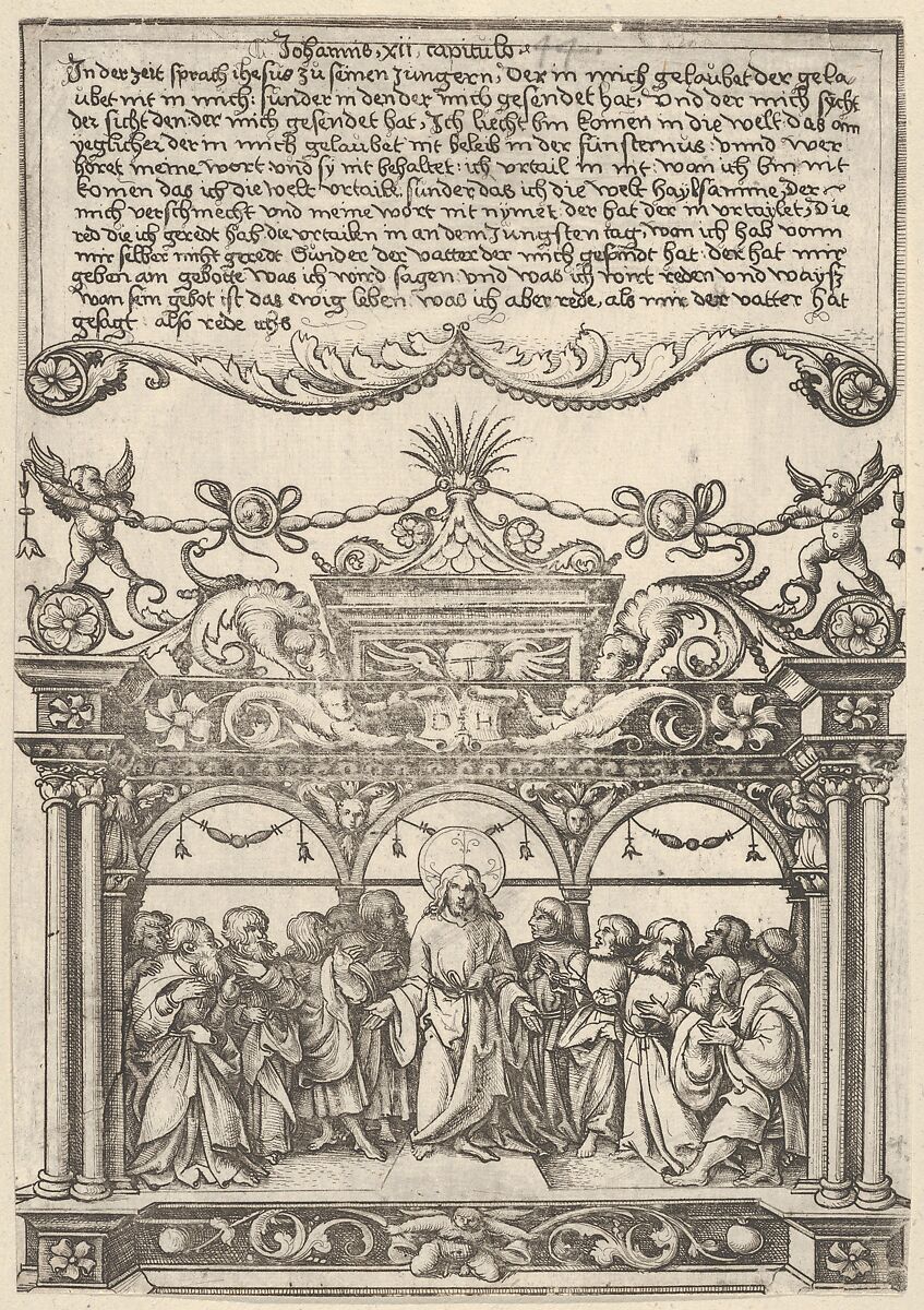 Christ Testifying his Mission, Daniel Hopfer (German, Kaufbeuren 1471–1536 Augsburg), Etching; first state of two 