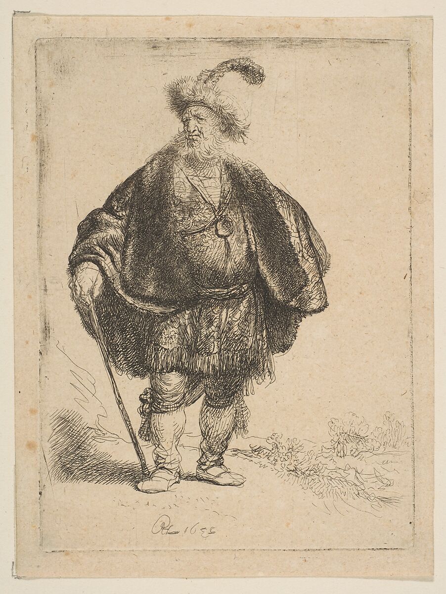 The Persian, Rembrandt (Rembrandt van Rijn) (Dutch, Leiden 1606–1669 Amsterdam), Etching; New Holl.'s first state of three 
