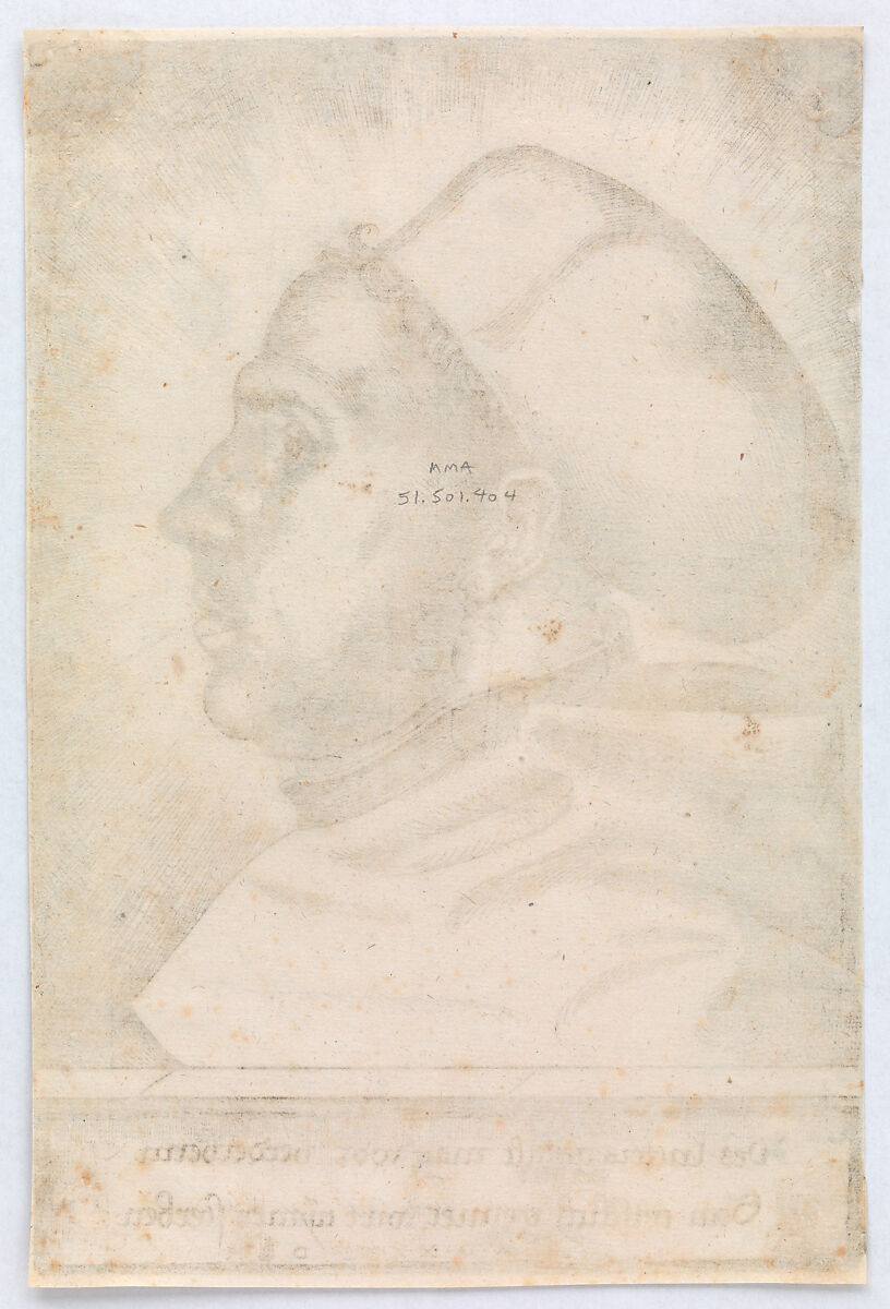 Portrait of Martin Luther, Daniel Hopfer (German, Kaufbeuren 1471–1536 Augsburg), Etching; first state of two