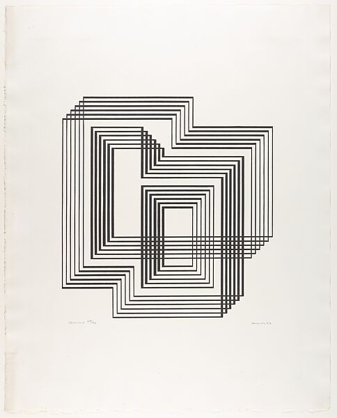 Shrine, from Graphic Tectonics series, Josef Albers (American (born Germany), Bottrop 1888–1976 New Haven, Connecticut), Lithograph 