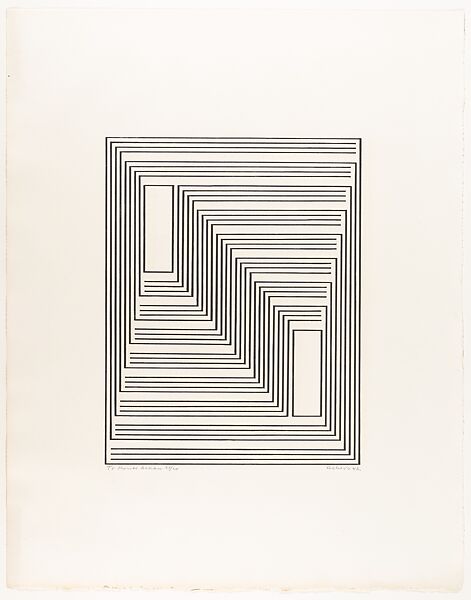 To Monte Alban, from Graphic Tectonics series, Josef Albers (American (born Germany), Bottrop 1888–1976 New Haven, Connecticut), Lithograph 