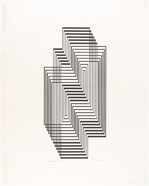 Ascension, from Graphic Tectonics series, Josef Albers (American (born Germany), Bottrop 1888–1976 New Haven, Connecticut), Lithograph 