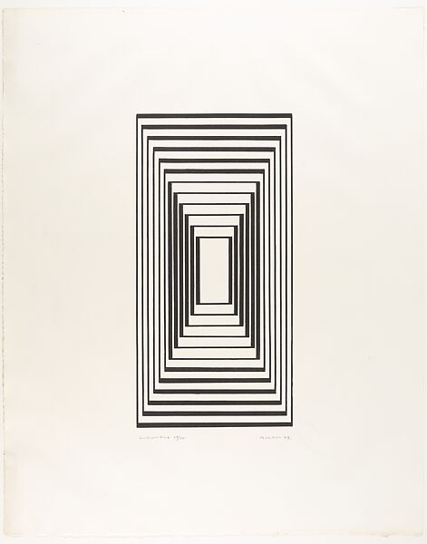 Introitus, from the Graphic Tectonics series, Josef Albers (American (born Germany), Bottrop 1888–1976 New Haven, Connecticut), Lithograph 