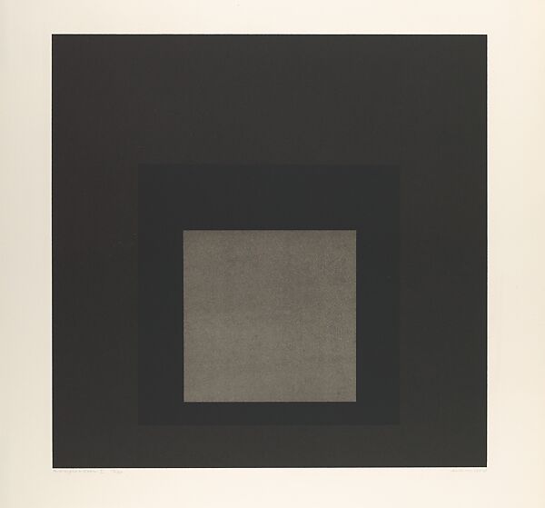 Midnight + Noon I, from Homage to the Square portfolio, Josef Albers (American (born Germany), Bottrop 1888–1976 New Haven, Connecticut), Lithograph 