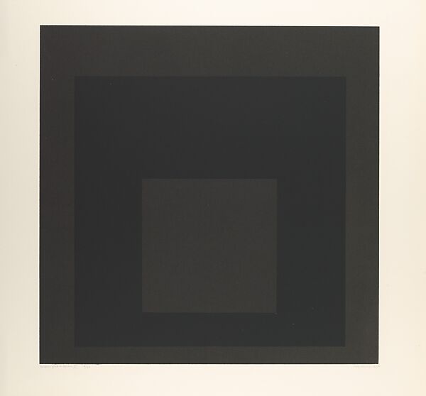 Midnight + Noon II, Josef Albers (American (born Germany), Bottrop 1888–1976 New Haven, Connecticut), Lithograph 