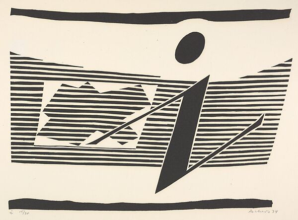 i, Josef Albers (American (born Germany), Bottrop 1888–1976 New Haven, Connecticut), Linoleum cut 