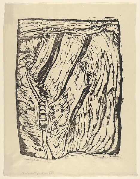 Sandgrube IV (Sandmine IV), Josef Albers (American (born Germany), Bottrop 1888–1976 New Haven, Connecticut), Relief 