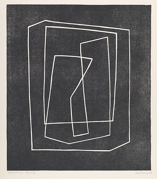 Showcase, Josef Albers (American (born Germany), Bottrop 1888–1976 New Haven, Connecticut), Linoleum cut 