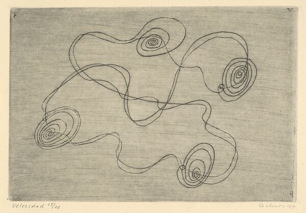 Velocidad, Josef Albers  American, born Germany, Drypoint