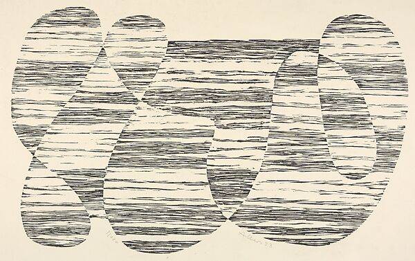 Meer, Josef Albers  American, born Germany, Woodcut