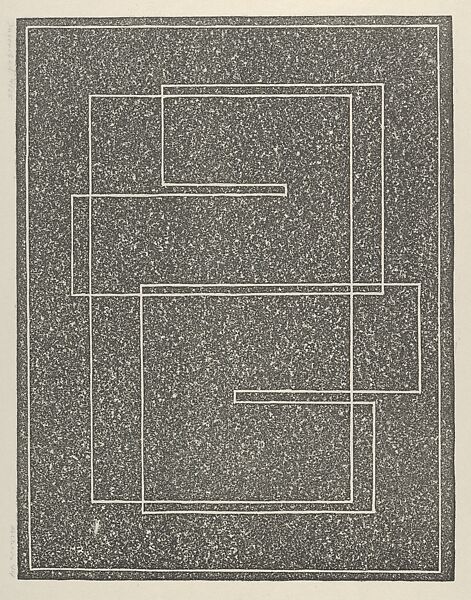 Inscribed, Josef Albers  American, born Germany, Cork relief