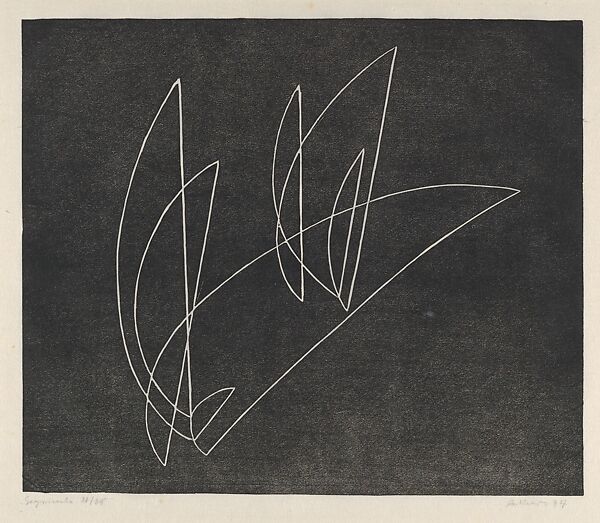 Segments, Josef Albers (American (born Germany), Bottrop 1888–1976 New Haven, Connecticut), Linoleum cut 