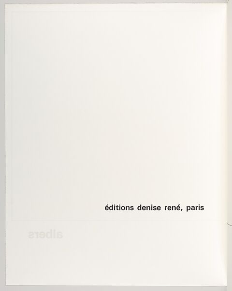 Homage au Carré portfolio, Josef Albers (American (born Germany), Bottrop 1888–1976 New Haven, Connecticut), Screenprint