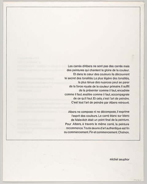 Homage au Carré portfolio, Josef Albers (American (born Germany), Bottrop 1888–1976 New Haven, Connecticut), Screenprint