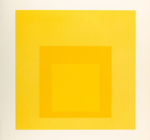 Midnight + Noon V, Josef Albers (American (born Germany), Bottrop 1888–1976 New Haven, Connecticut), Lithograph 